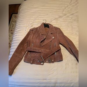BlankNYC BROWN SUEDE JACKET.